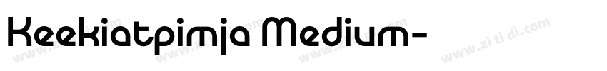 Keekiatpimja Medium字体转换